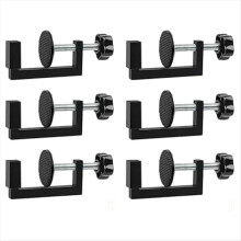 Conjunto de 6 Presilhas em G Ajustáveis para Móveis de Jardim - Grampos para Sofás e Móveis de Vime - Fixadores para Cadeiras de Vime