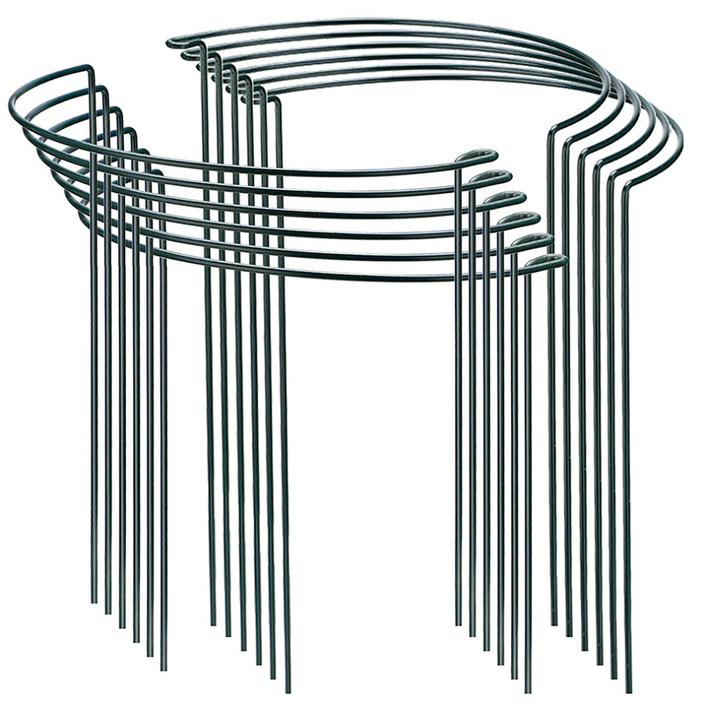 Pack of 12 Semi-Circular Ring Plant Garden Flower Support Stakes,for Flowers Plant,Border Support