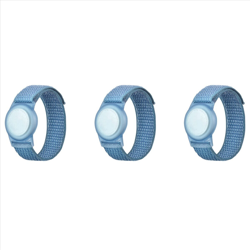 3X Kid Wristband Compatible With Protective Case For Air Tag Gps Tracker Holder With Nylon Bracelet F 4853252711967