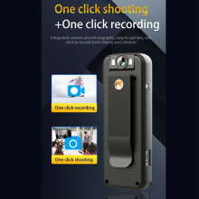 4K Mini WIFI Camera with IPS Screen,Back Clip Full HD Body Camera,Wearable Pocket Bodycam Camcorder with 64G Menmry Card