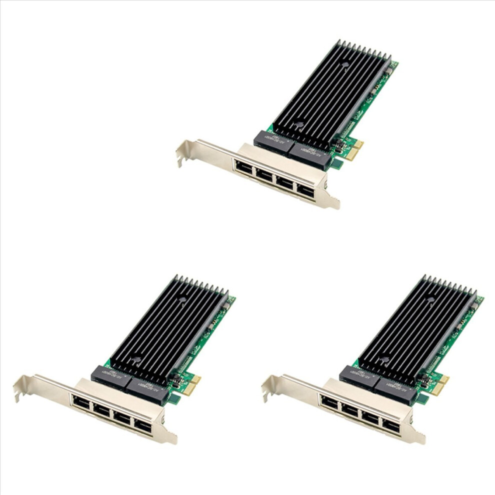 3X Pci-E 4 Port Rj45 Server 1X Pcie X1 82576 Chip 10/100/1000Mbps Lan Quad Port Server Gigabit Network Card 4853252709957