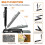 2X Multifunctional Scribe Tool, Construction Pencils , Carpentry Tools with Deep Hole Pencil, DIY Woodworking Scriber 3