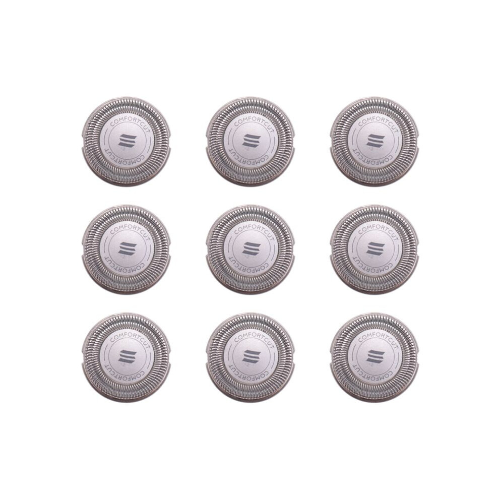9Pcs SH30 Shaver Replacement Head for Electric Shaver Series 1000, 2000, 3000 Click and Style with Pointed Blade