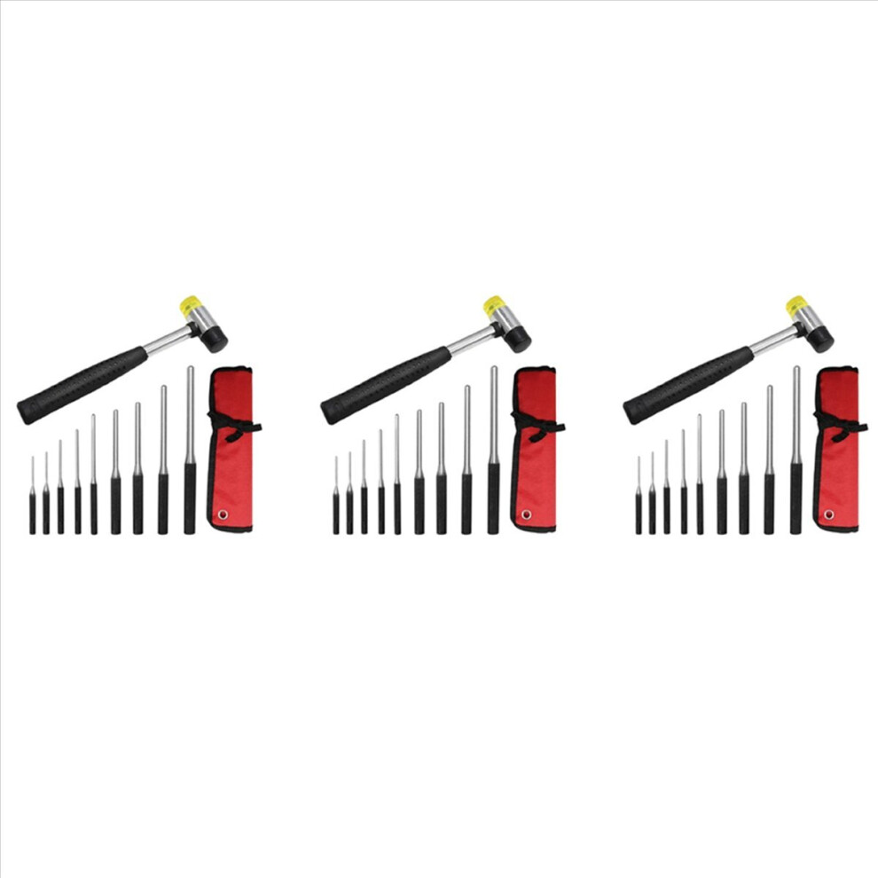 Roll Pin Punch Set With Storage Pouch, 30Pcs Steel Removal Tool Kit With Carrying Bag For Jewelers, Watch Repairers Work 4853252710281