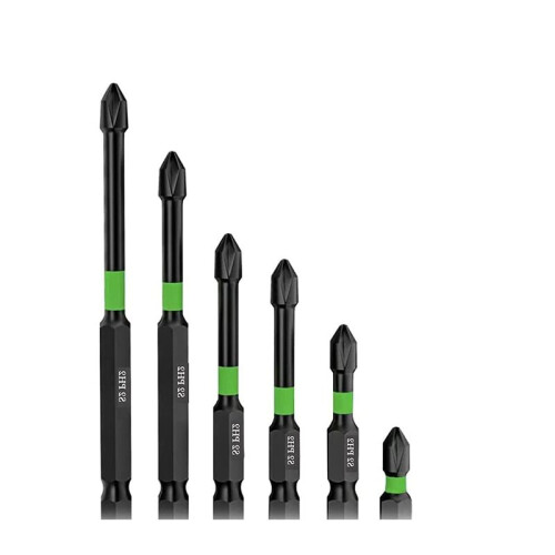 Magnetische schroevendraaierbitset PH2 Bits S2 Impact Magnetisch Sterke Magnetische Antislip Schroevendraaierbitset