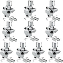 10-pak BPV-31 Piercingventilledningsventilsæt justerbare til klimaanlæg HVAC 1/4 tommer, 5/16 tommer, 3/8 tommer slanger