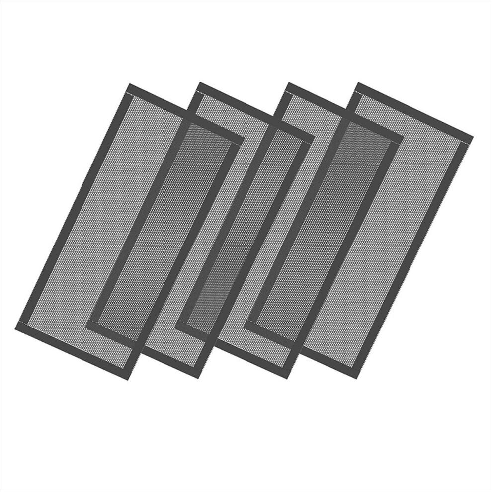 Floor Vent Covers, Strong Magnetic Vent Mesh Air Vent Filters, 4x10Inch PVC Floor Register Vent Screens, 4PCS