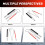 Foldbar aluminiumsstok, 4-sekunders foldbar stok med rullespids til blinde vandrere 6