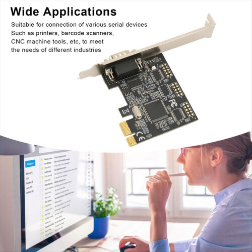 Κάρτα σειριακού προσαρμογέα Pcie X1 σε RS232 Υπολογιστής βιομηχανικού ελέγχου 1