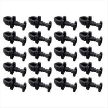 20 Pack Black Refrigerator Clips 617772 Latch Replacement for Refrigerator Service Vent Doors