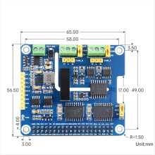Til 2CH isoleret CAN-udvidelse HAT MCP2515 7-36V til serie/nano