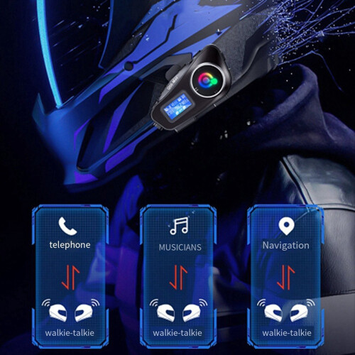 Κράνος μοτοσικλέτας Q58 Max Bluetooth Intercom IP65 Αδιάβροχο 2