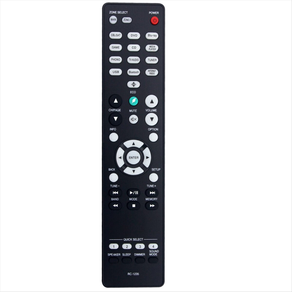Rc-1235 Replaced Remote Control For Network Stereo Receiver Rc-1235 Dra-800H Dra800h 4851376290641