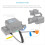 15V PD3.0 USB Type-C Han til 15V D-Tap Han Strømkabel til V-Mount Batteri 5