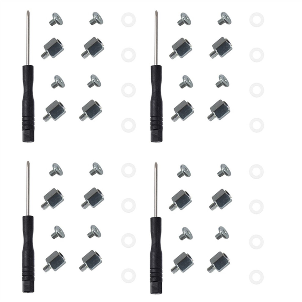 4Set M.2 Ssd Screw Kit Ngff Nvme Ssd Standoff Mounting M.2 Ngff/Nvme Screw Set Stand Off Screw Hex Nut For A- M.2 Ssd 4851376246839