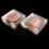 Brain Specimen Coasters Set 3D Organ Brain Artwork Brain Slices Square Acrylic Drinks Table Coaster 5