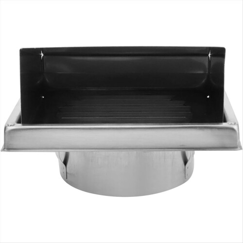Tampa de ventilação de parede de 5 polegadas, tampa de ventilação de secadora de aço inoxidável 2