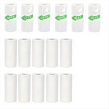 16 Rolls Mini Thermal Printer Paper, Including 6 Rolls Thermal Sticker Paper & 10 Rolls Thermal Plain Paper , 57X25mm