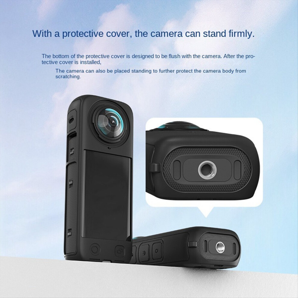 Silicone Protective Kit For X4 Body Silicone Case X4 Lens Kit Sports Camera Protective Accessories Gray 4851376201050