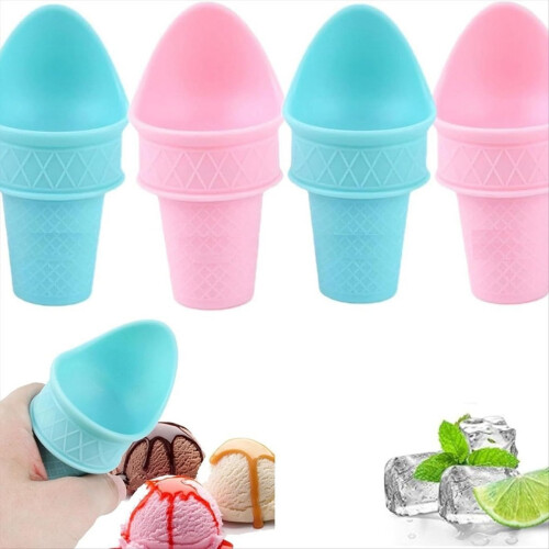 Eiscreme- und Eis am Stiel-Werkzeugset: Eislöffel, wiederverwendbares Mini-Eisportionierer-Set, griffiger Kunststoff-Backform 2