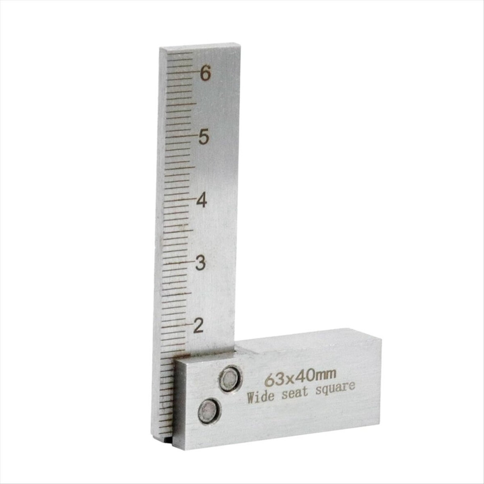 Machinist Square Tool 90-Degree Right Carpenter Measuring Tool Right Angle Ruler L-Type Square Ruler With Wide Base A 4851376297572