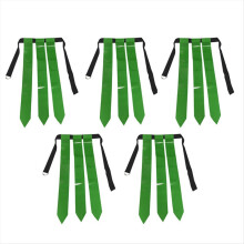 Cintura da football con bandiera verde per giovani, gioco di touchdown, cattura la bandiera, bandiera da vita