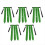 Ζώνη ποδοσφαίρου Green Flag για νέους - Touchdown Game Capture the Flag 1