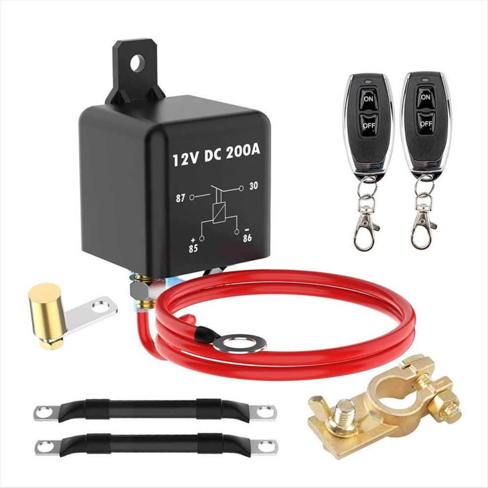 Remote Battery Disconnect Switch 200A 12V Top Post Negative Battery Shut Off Switch For Car Rv Truck Vehicle,Battery 4851376215958