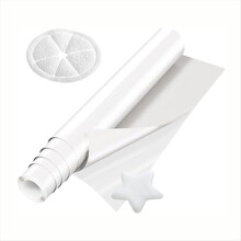 Vinil termocolante texturizado, vinil termocolante 3D texturizado para camisetas, para aplicação com calor, 25,4 cm x 3 m, A