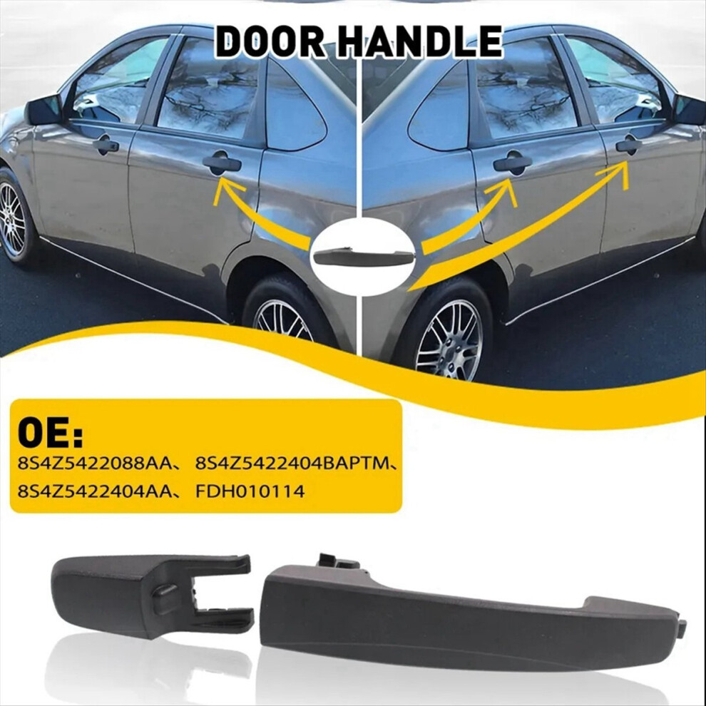 Car Lh + Rh Side Exterior Door Handle For Focus 2008-2011 8S4z-5422404-Aa 4851376218706