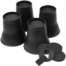 4 Stück Bettfüße, 15 cm (6 Zoll), robuste runde Möbelfüße für Bett, Schreibtisch, Tisch, Sofa, Couch usw.