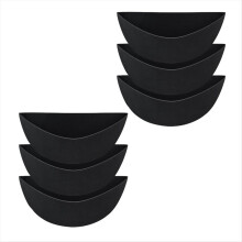Forro para maceta semicircular de 16 pulgadas, forro para cestas colgantes, inserto para accesorios de jardín