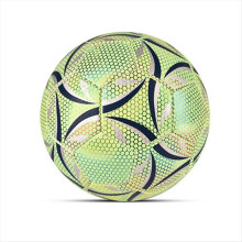 Outdoor Glow Reflecterende Voetbal Officiële Nr. 5 Bal PU Wedstrijd Training Voetbal Futbol Topu voor Volwassenen