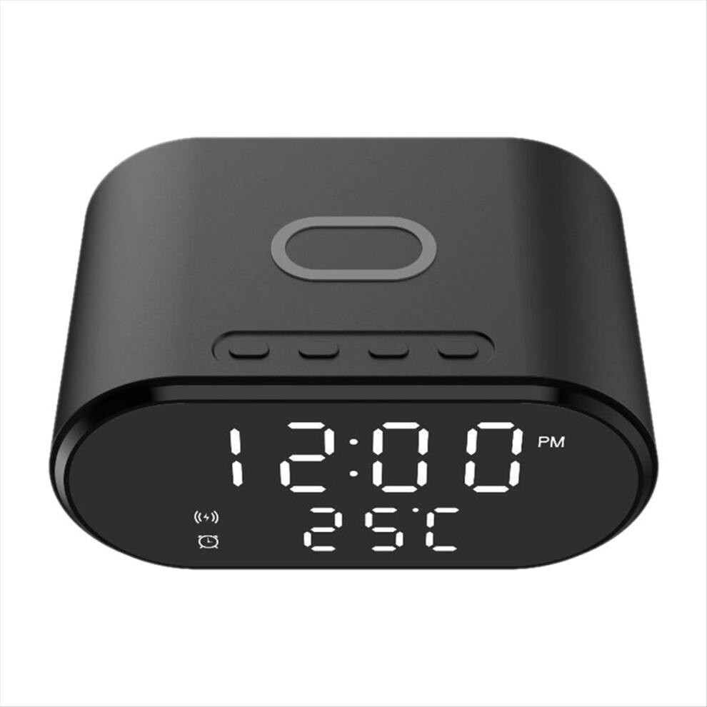 15W Multifunctional Wireless Charger Clock Alarm Temperature Display Smart Desktop Mobile Phone Charger 4712036634727