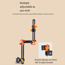 Suporte de guarda-chuva ajustável e estável para scooter e bicicleta, preto