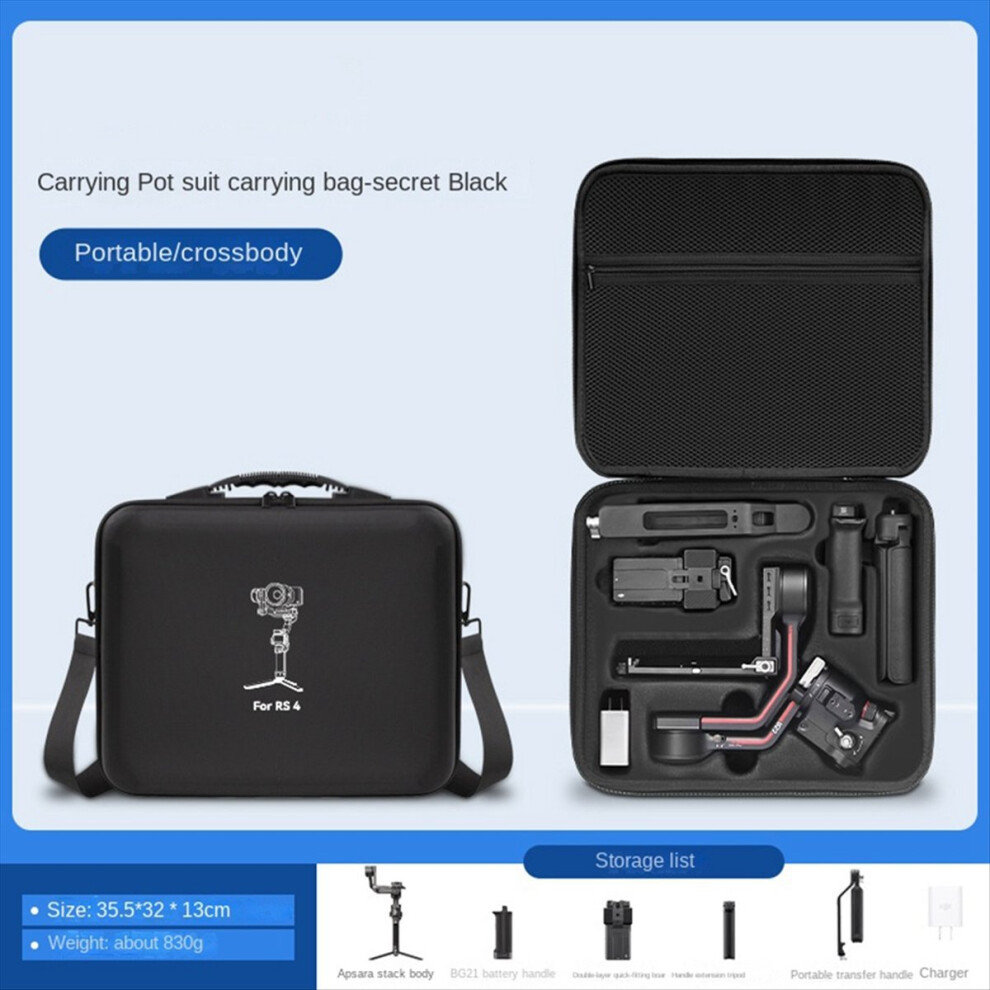 Anti-Pressure Storage Box Hardshell Carrying Case Suitcase For 4 Gimbal Stabilizer Black 4712036651687