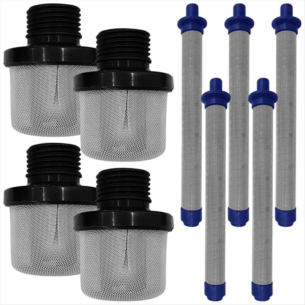 4Pcs 288716 3/4Inch Inlet Strainer Strainer And 5Pcs 288749 Airless Sprayers Filter Kit Fits Airless Paint Sprayers 4712036645648