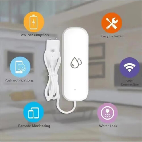 Tuya WiFi Watersensor Lekkage Alarm Overstromingslekdetector 2