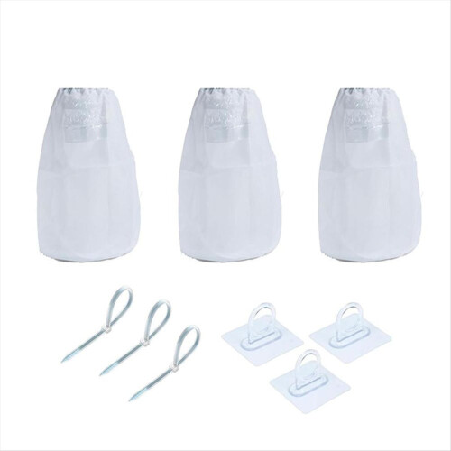 3-pack drogerventilatie pluizenzakken, pluizenvangers