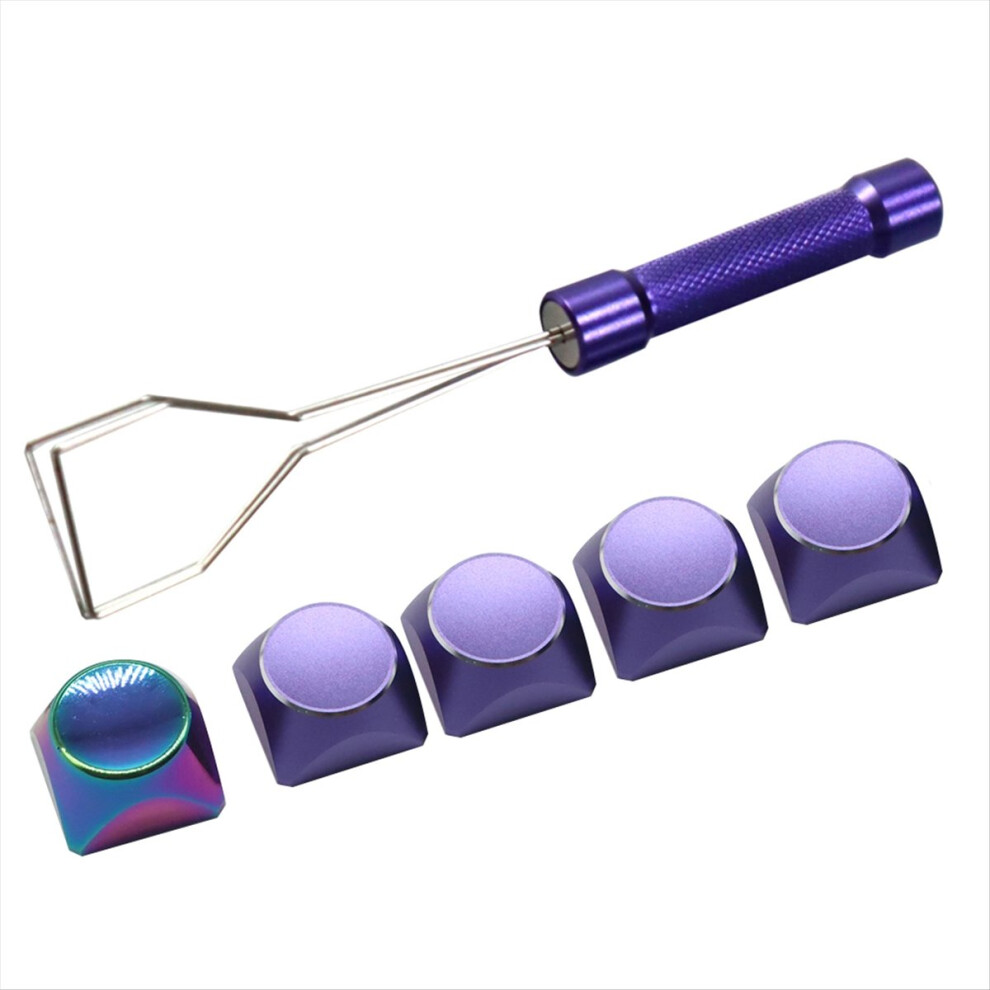 5Pcs Aluminum Alloy Metal Keyboard Cap Color Mechanical Keyboard Universal Esc Personality Keycap With Metal Key Puller 4712036666728