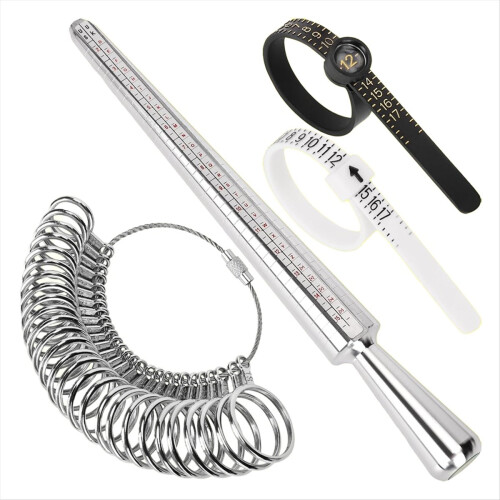 Metal RingSizing Tool Set with FingerSizing Mandrel RingSizing