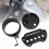 Side Mount Speedometer Relocation Bracket with Handlebar Clamps Kit 4