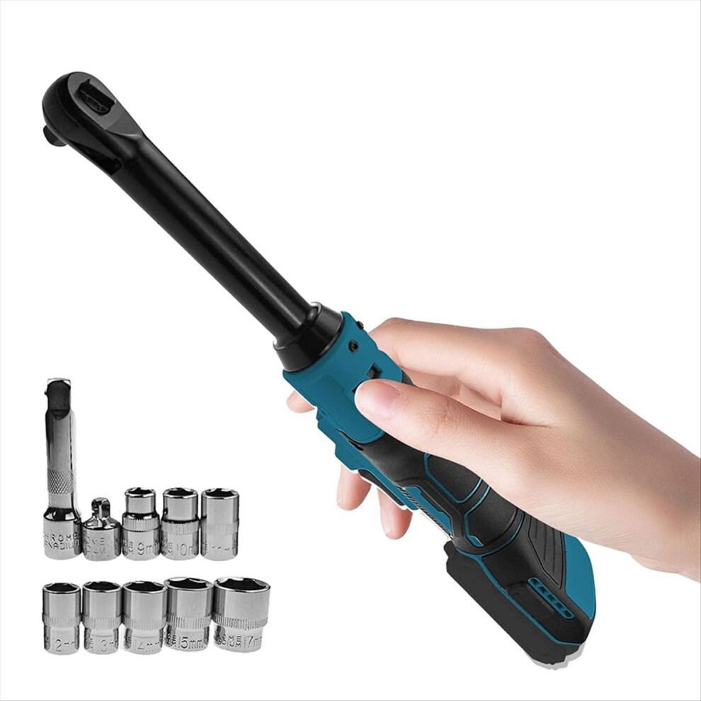 3/8Inch Cordless Extended Ratchet Wrench For 18V Battery, Variable Speed Ratchet Wrench Electric Ratchet Wrench 4712036679711