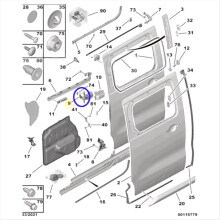 Hoogwaardige autoscharnierpoelie 9808074880 voor vervangende auto-accessoires