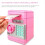 Cofrinho Eletrônico Automático Mini Caixa de Segurança para Moedas e Dinheiro com Senha e Chave - Presente Ideal para Crianças - Rosa 4