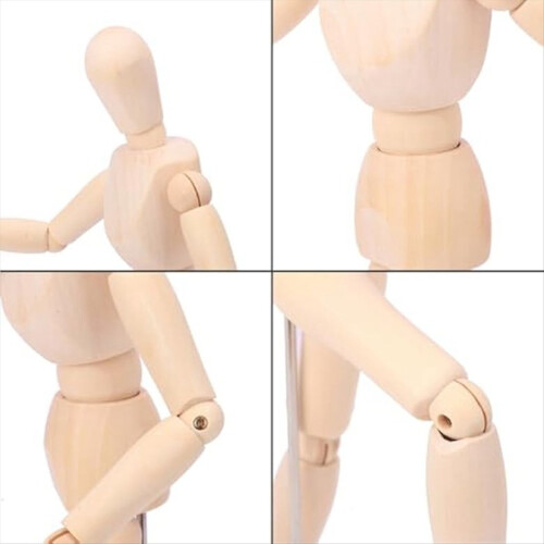 5-pack kunstfiguurmodel - 12 inch houten mannequin 2