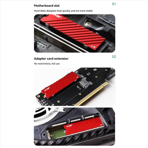 M.2 SSD NVME Køleplade M2 2280 Solid State-harddisk Aluminiumskøleplade til enkeltsidet partikelharddisk 1
