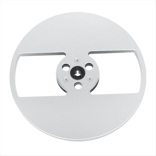 Carretel de fita vazio universal de 1/4" (7 polegadas) para gravadores de rolo a rolo, compatível com ReVox e Studer (prateado).