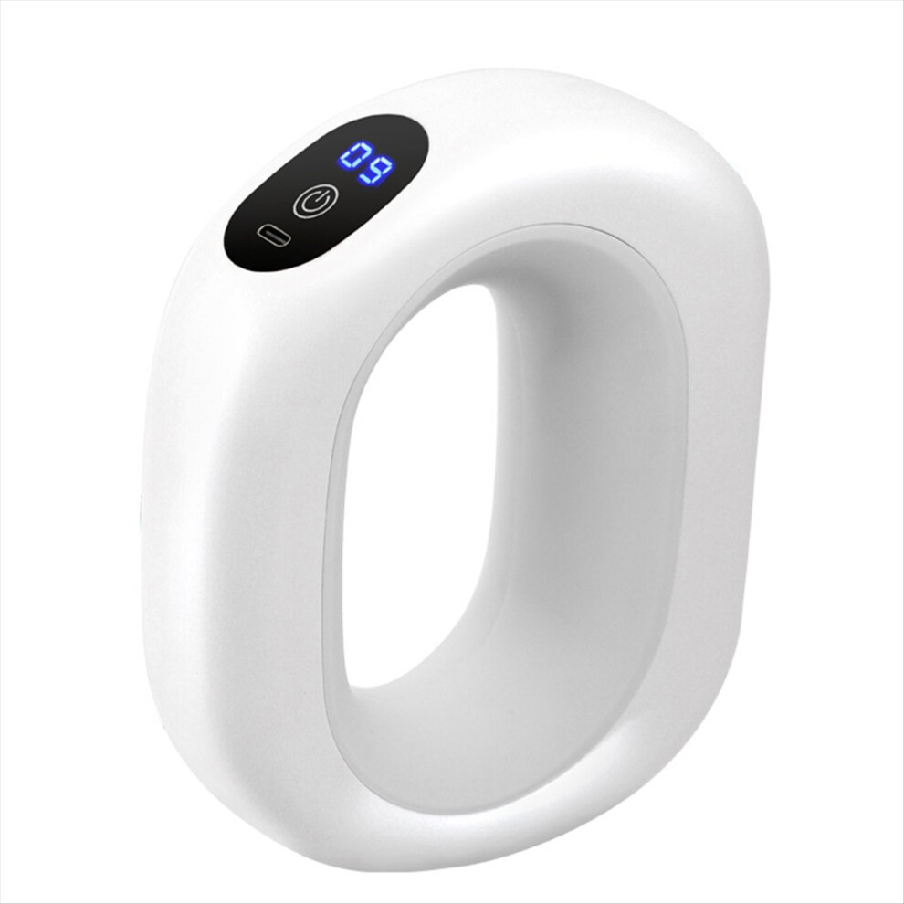White Portable Ring Massager Bundle Vibration Mode Electric Sports Massager Muscle Massage
