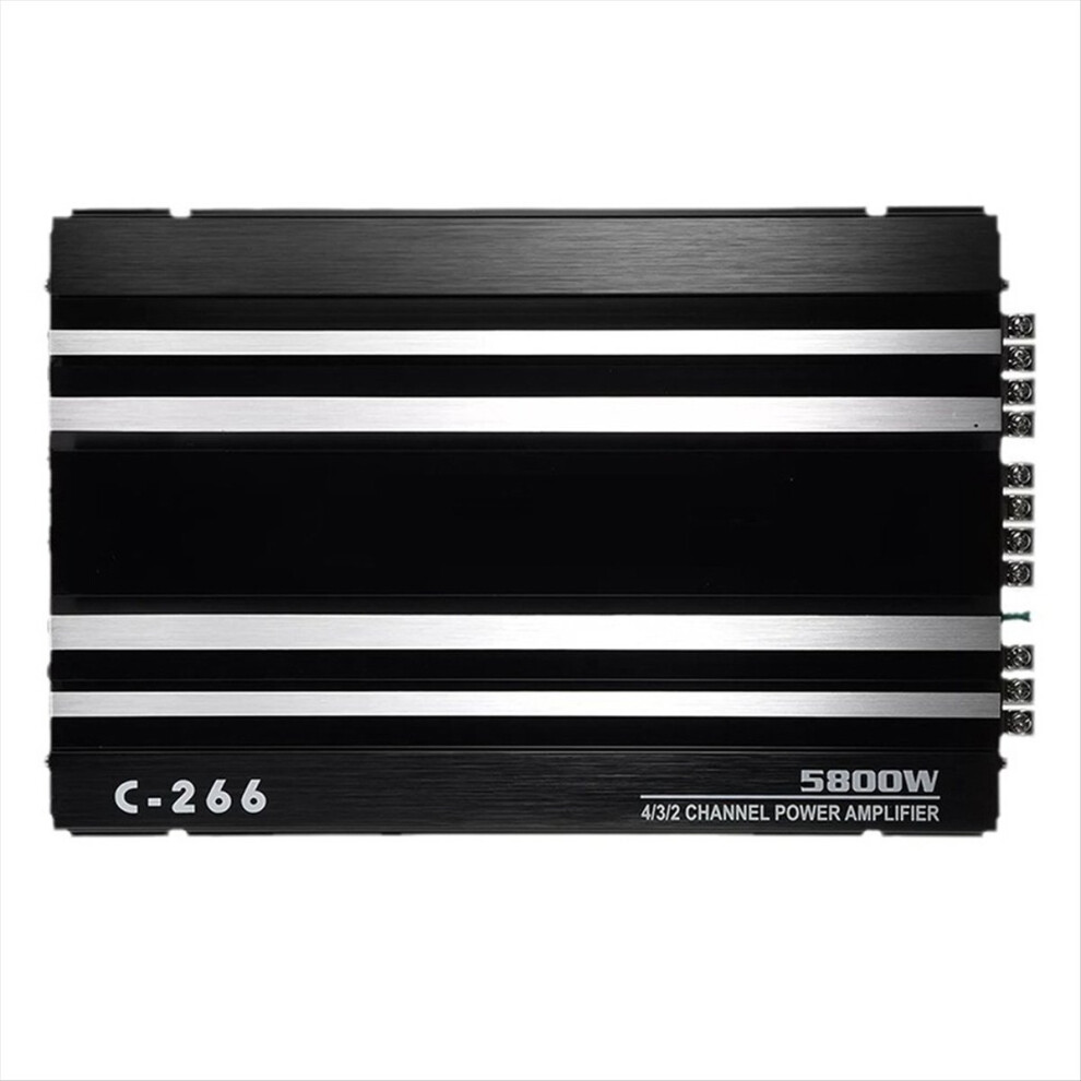4-Channel Car Audio Amplifier 5800W High-Power Amplifier 12V Ultra-Thin Four-Way Power Amplifier Class A/B Tools 4854032772970